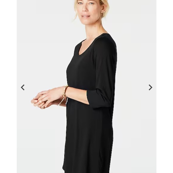 NWT Pure Jill by J.Jill Black Ballet-Sleeve Tunic SZ MT - Picture 12 of 14